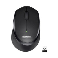 Logitech M330 Silent Plus Wireless Mouse - Black, 3 Buttons, 1000 DPI Optical Sensor - The Alux Company