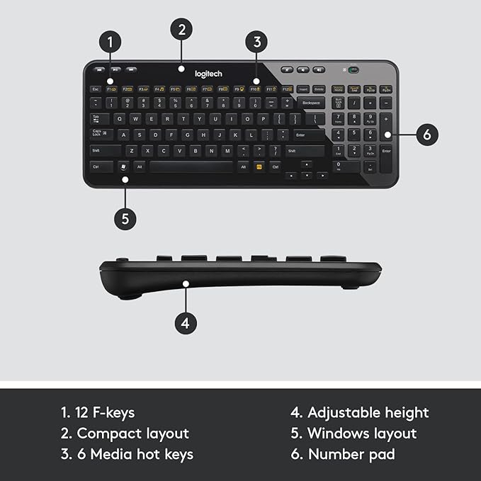 Logitech K360 Wireless Keyboard - The Alux Company